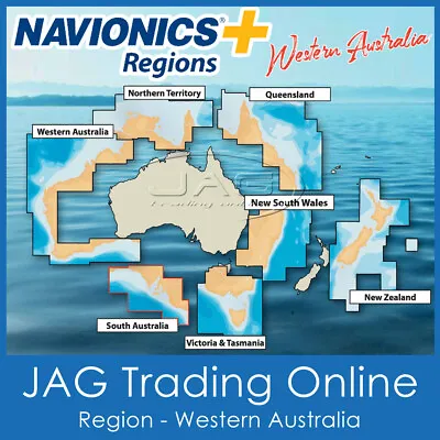 NAVIONICS+ REGIONS WA WESTERN AUSTRALIA - GPS MAP CHART MicroSD CARD SD Adaptor • $219.95