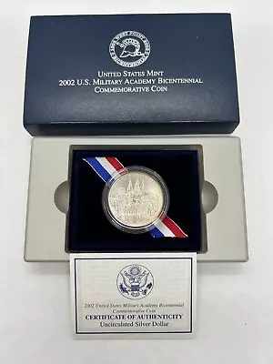 2002 US Military Academy Bicentennial Commemorative Silver Dollar Proof Coin • $28