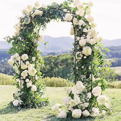 $29.99 • Buy 7.5ft Steel Garden Arch Trellis Arbor Climbing Plant Flower Wedding Frame Decors