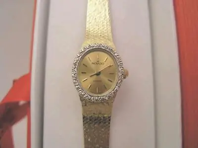 Luxurious Movado Ladies 14 K Gold Case & Bracelet Swiss Quartz Wrist Watch W Box • $3899