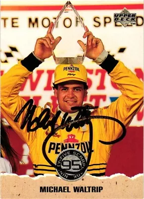 1996 Upper Deck #68 Michael Waltrip 95 Scrapbook W/Autograph NrMt • $1.48