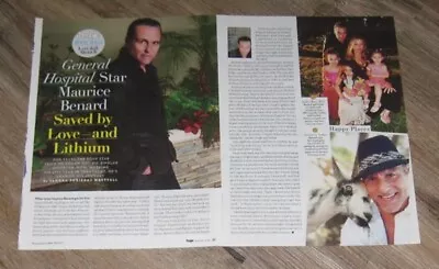 Maurice Benard Original TWO Magazine Clippings Pages PHOTO Article • $25