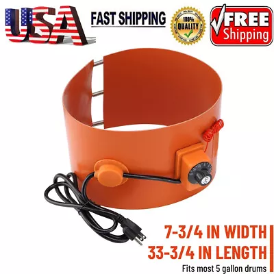Drum Heater For 5 Gallon Drums Insulated Band Heater 800 Watt 120 V Heavy Duty • $53.99
