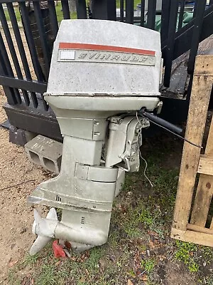 1970 Johnson Evinrude 60 Hp Carb 20  Outboard Marine Boat Motor Untested • $500