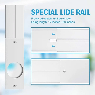 $51.35 • Buy Air Conditioner Window Vent Kit Window Slide Plate Kit Hose Adapter With Screws