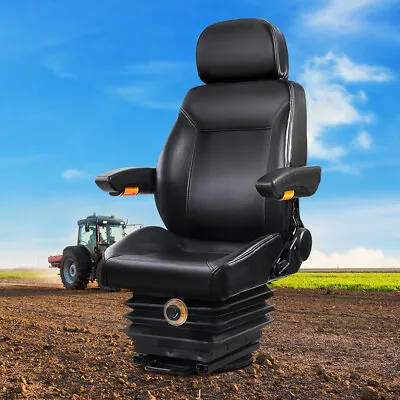 $352.88 • Buy Giantz Suspension Tractor Seat Forklift Excavator Truck Universal Backrest Chair