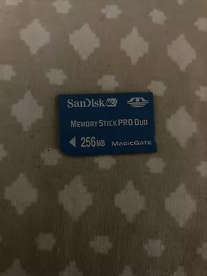 San Disk 256mb Memory Stick Pro Duo • $2