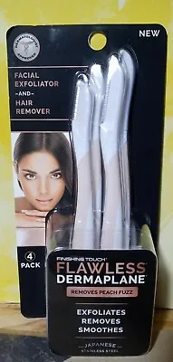 Finishing Touch Flawless DermaPlane Facial Exfoliator & Hair Remover 4 Count New • $10.22