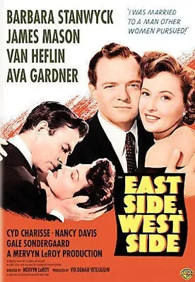 East Side West Side (DVD) Barbara Stanwyck James Mason UK REGION 2 COMPATIBLE • £17.99