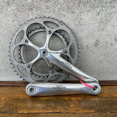 Vintage Shimano Ultegra Crank Set 172.5 FC-6500 130 BCD Octalink Double Race • $59.39