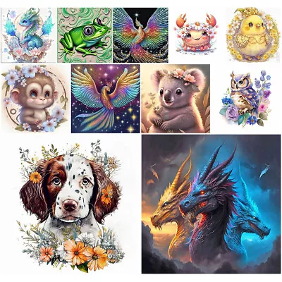 DIY Full Drill 5D Diamond Painting Animal Embroidery Art Craft Kit Home Decor • $7.70