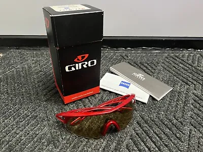 Giro Havik Cycling Sunglasses Pri Red COMP Frame W/ Zeiss Yellow 56Z Tint Lens • $40