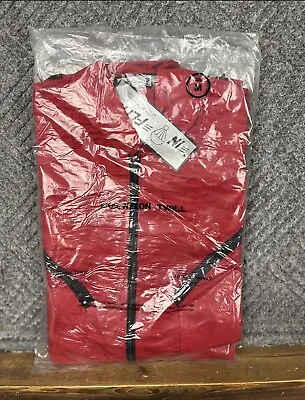 Vintage In Flite Flight Suit Jumpsuit Overall Mens Medium 34x31 Red Nylon NOS • $214.14