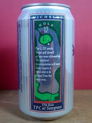 1990's MICHELOB DRY BEER -Golf Hole 17- TPC At SAWGRASS - 12 Oz Stay Tab Can • $10