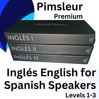 Pimsleur Inglés English For Spanish Speakers Level 1 2 & 3  Gold Edition. • £19.99