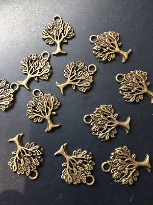 £2.60 • Buy Tree Of Life Charms X 10 Antique Bronze Pagan Wiccan Jewelly Making Charm -new