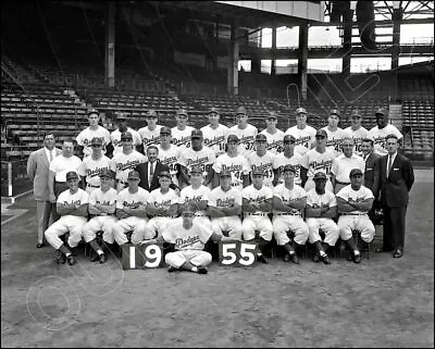 1955 Brooklyn Dodgers Team Photo 8X10  Vin Scully Champs • $7.95