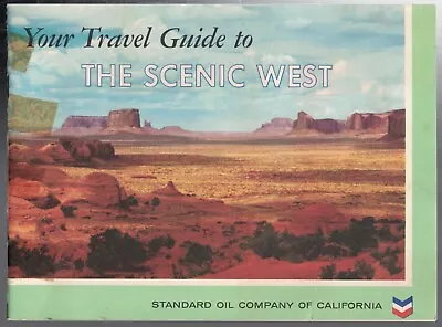 Vintage 1958 Standard Oil Chevron Your Travel Guide To The Scenic West Booklet • $9.99