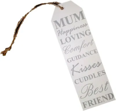 Mum Bookmark Shape Sentimental Slogan Hanging Sign Mothers Day Plaque • £1.50