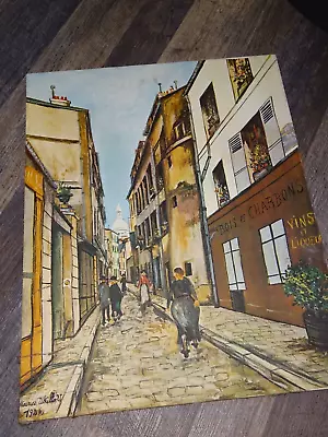 MAURICE UTRILLO St Rustique Street Canvas Vintage 1926 Print Mounted • $89.99