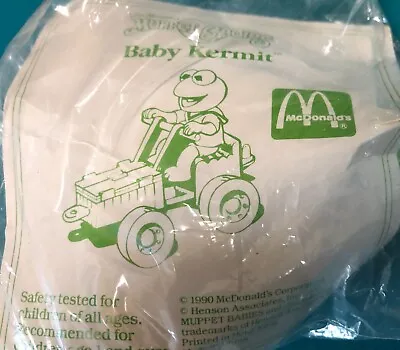 Muppet Babies Kermit (on Yellow & Red Cart) 1990 1991 McDonald's Happy Meal Toy • $6