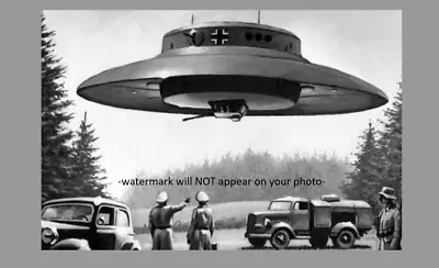 Secret UFO PHOTO Flying Saucer World War 2  German Antarctica Base Project UAP • $4.48