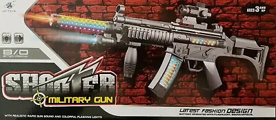 £11.99 • Buy New Army Military Assault Gun Rifle MP5 Laser Lights Sound Kids Girls Boys Toy