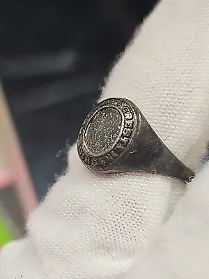 Vintage Sterling Silver Class Ring Missing Stone CRESTLINE HIGH SCHOOL Size 5.5 • $24.95