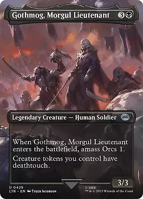Gothmog Morgul Lieutenant (Borderless Alternate Art) [The Lord Of The Rings: Ta • $1.35