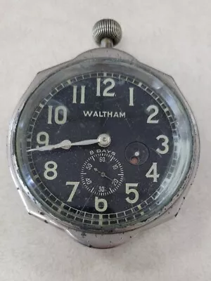 Waltham Watch Co 8 Day 7 Jewels  Car Clock No Mount  EARLY 1900s • $219.99