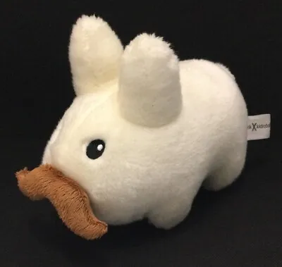 Kozik X Kidrobot White Labbit Mustache 7  Plush Stuffed Animal Rabbit Toy Play • $16