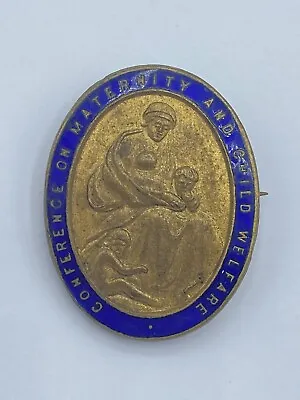 WW2 British Conference On Maternity And Child Welfare Enamel Badge By Fattorini • $44.20