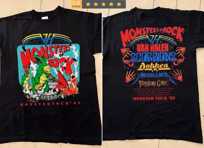 Retro 1988 Monster Of Rock Tour Concert T-Shirt 80s Rock Music Tour • $24.99