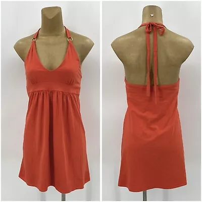 Victorias Secret Medium Bra Tops Dress Halter Orange Red Shelf Bra Womens • $9.88