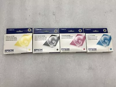 Set Of 4 Genuine EXPIRED Epson 54 T054 BCYM Ink For Photo Stylus R800 R1800 • $19.99