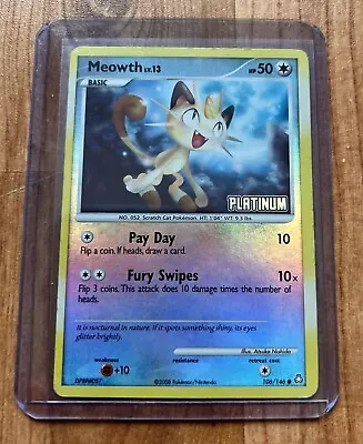 1x Meowth - 106/146 - Reverse Holo Burger King Promo Pokemon HP • $2.19