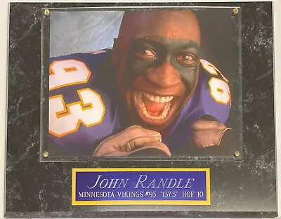 John Randle Minnesota Vikings Framed 8x10 Photo-man Cave Art-12x15 Wall Plaque • $39.99