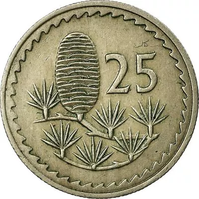 Cyprus 25 Mils Coin | Cedar Tree | 1963 - 1982 • $6.24