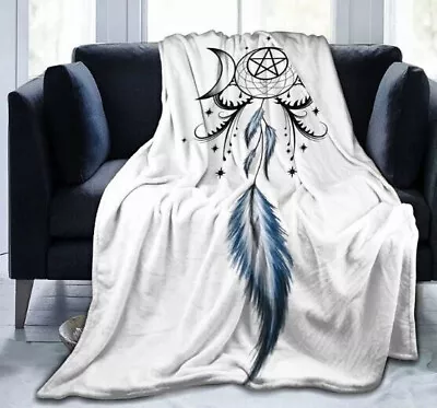 Full Fleece Throw Cloak Wearable Blanket Flannel Cute Triple Moon 50 X40  • $21.90