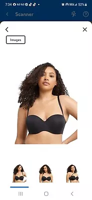 Maidenform Sweet Nothings Women's Stay Put Strapless Push Up Underwire Bra 38D B • $13.69