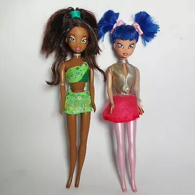 Rare Winx Club Dolls Aisha / Layla And Musa Fate Sul Ghiaccio Cappeli Luccicanti • $130