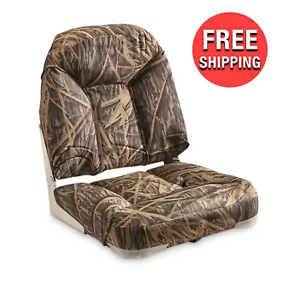 $159.35 • Buy Oversized Deluxe Boat Seat Mossy Oak Shadow Grass Blades UV Treated 4  Thick USA