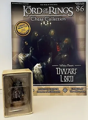 Eaglemoss Lord Of The Rings Chess Collection Set 3 No. 86 Dwarf Lord Plus Mag. • £35