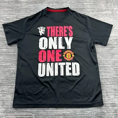 Manchester United Shirt Size XL Youth Official Merchandise Soccer T-Shirt Black • $11.99