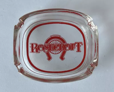 Vintage Rosecroft Raceway Ashtray. RARE Equestrian Racetrack Item. • $29.99