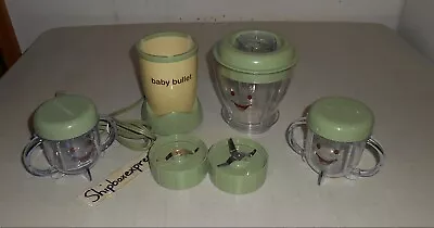 Magic Baby Bullet Food Blender Processor System Base Lids Batchbowl Storage Cup • $39.99