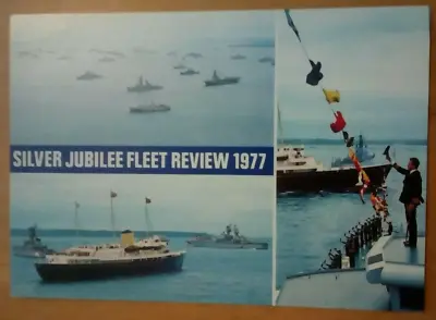 £6 • Buy Card;silver Jubilee Fleet Review 1977;spithead;yacht Britannia;uss California;