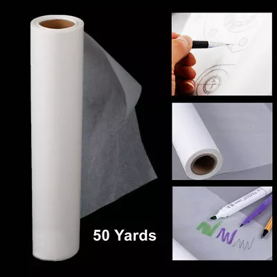 Tracing Sketching Paper Drawing Calligraphy Transparent Paper Roll 50 Yards • £18.86