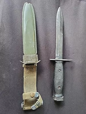  U.S. M7 Bayonet W/M8A1 Scabbard - Vietnam Era - Excellent Condition  • $185