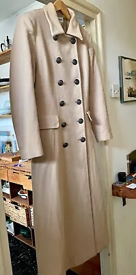 Vintage Cashmere & Wool Double-breast Maxi Coat With Back Martingale M/S • $89.52
